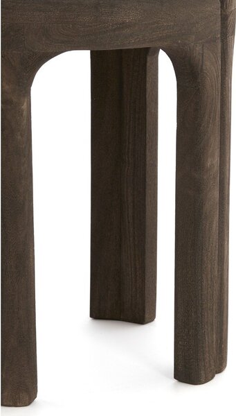Okrugao pomoćni stol s kamenom pločom stola ø 45 cm Ali – Light & Living
