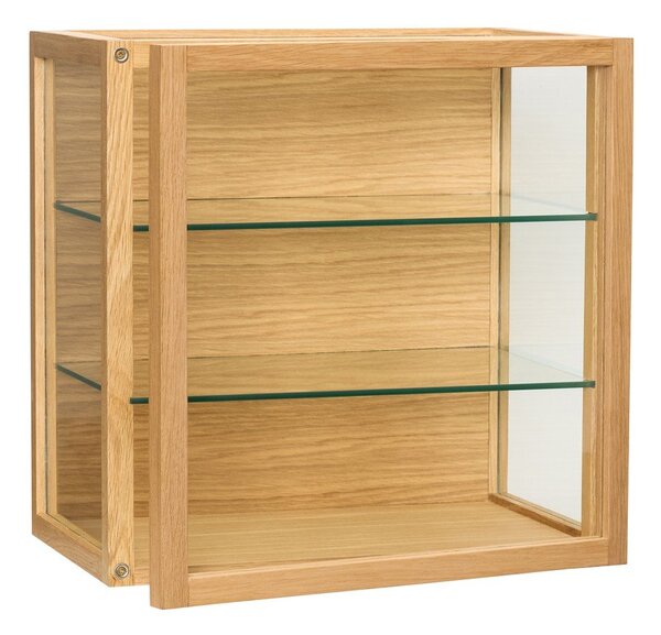 Viseća vitrina u dekoru hrasta u prirodnoj boji 40x40x27 cm Poetic – Hübsch