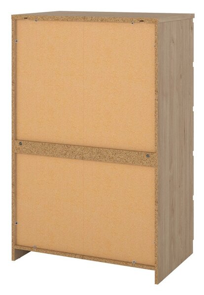 Komoda u dekoru hrasta u prirodnoj boji 77x121x50 cm Naia – Tvilum