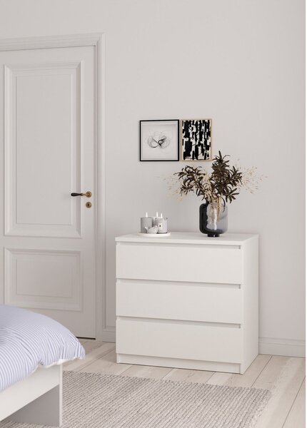Bijela komoda 77x76x50 cm Naia – Tvilum