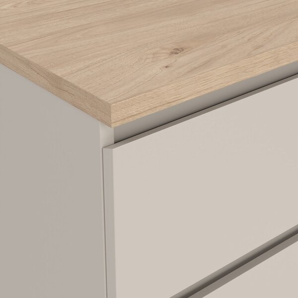 Krem komoda 77x76x50 cm Naia – Tvilum