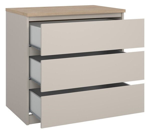 Krem komoda 77x76x50 cm Naia – Tvilum
