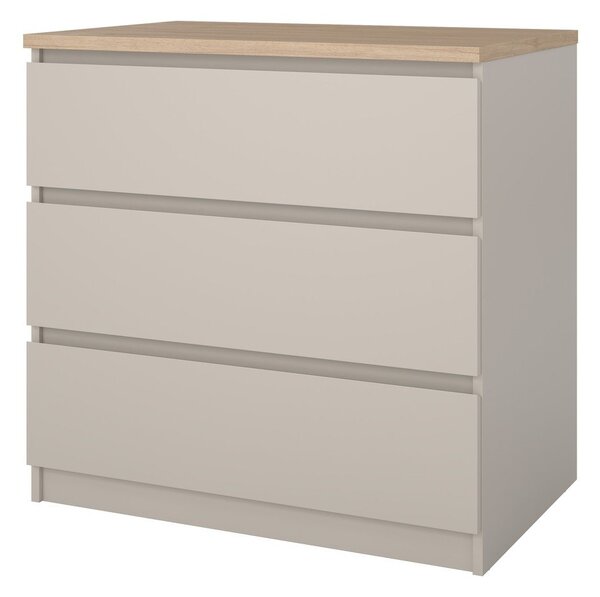 Krem komoda 77x76x50 cm Naia – Tvilum