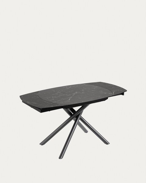 Proširiv blagovaonski stol s dodatnom pločom s keramičkom daskom 100x130 cm Yodalia – Kave Home