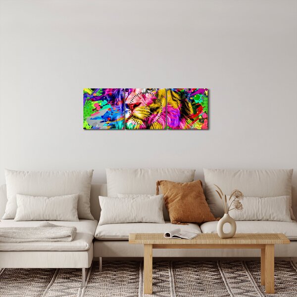 Slika - 3D podoba leva (sa satom) (90x30 cm)