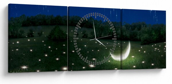 Slika - Padajoče nebo (sa satom) (90x30 cm)