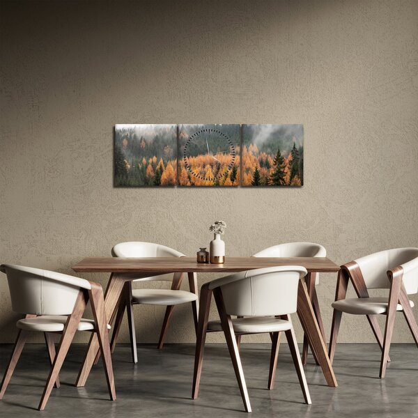 Slika - Jesenski gozd (sa satom) (90x30 cm)