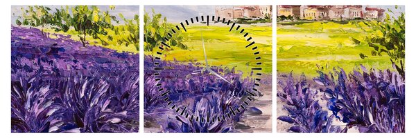 Slika - Provansa, Francija, oljna slika (sa satom) (90x30 cm)