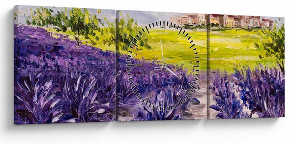 Slika - Provansa, Francija, oljna slika (sa satom) (90x30 cm)
