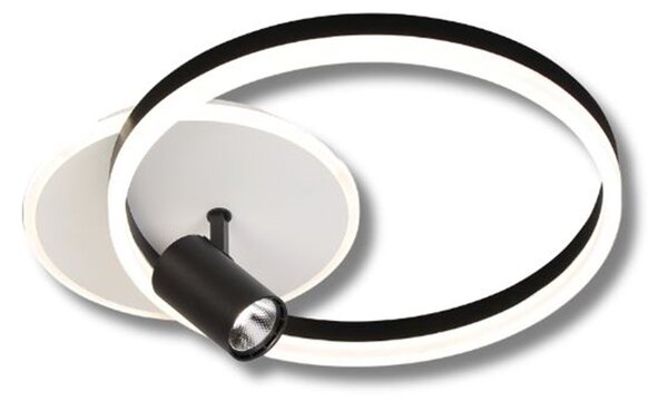 23110 STROPNA SVJETILJKA LED MONDO KRUG 38W + 1x2W LED CRNA