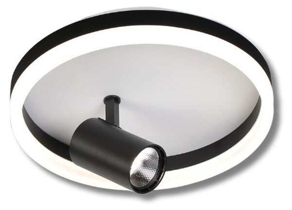 23111 STROPNA SVJETILJKA MONDO LED 18W+1x2W CRNA