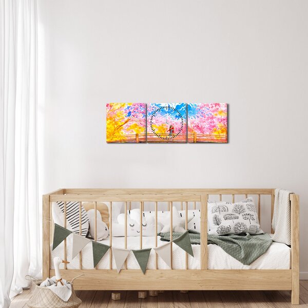 Slika - Slikan par, akvarel (sa satom) (90x30 cm)