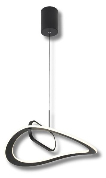 22954 VISEĆA SVJETILJKA LED 36W NERA SPIRALNA CRNA 4000K
