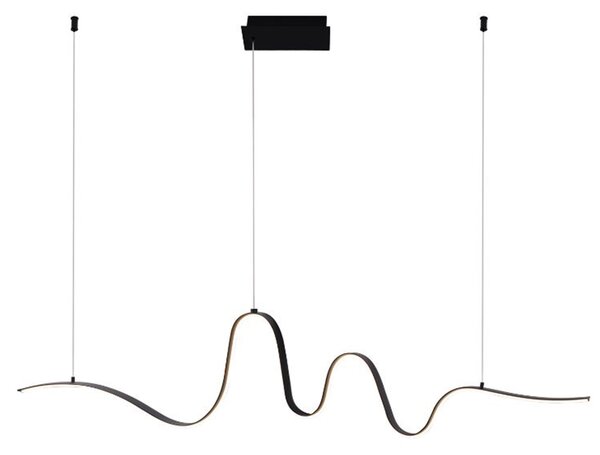 23182 VISEĆA SVJETILJKA LED 32W 3000K SPIRAL HEART CRNA