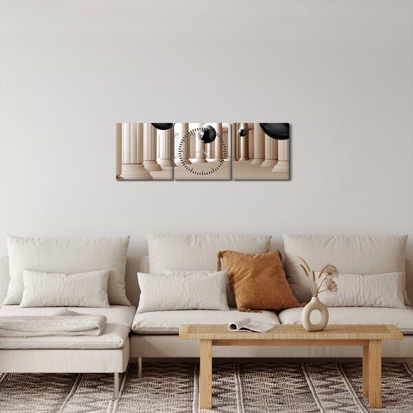 Slika - Žogica med stolpci (sa satom) (90x30 cm)