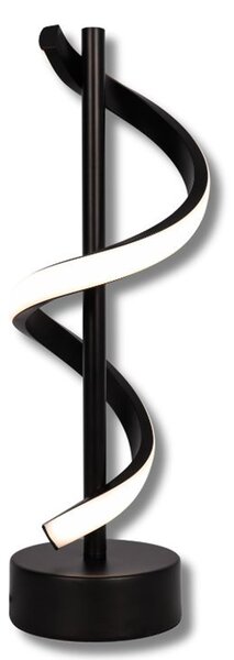 23058 STOLNA SVJETILJKA LED 12W 4000K SPIRAL MODERNA CRNA