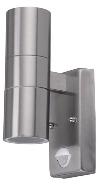 18020 ZIDNA SVJETILJKA INOX 2xGU10 SA SENZOROM