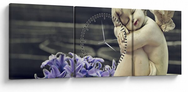 Slika angela z rožo (sa satom) (90x30 cm)