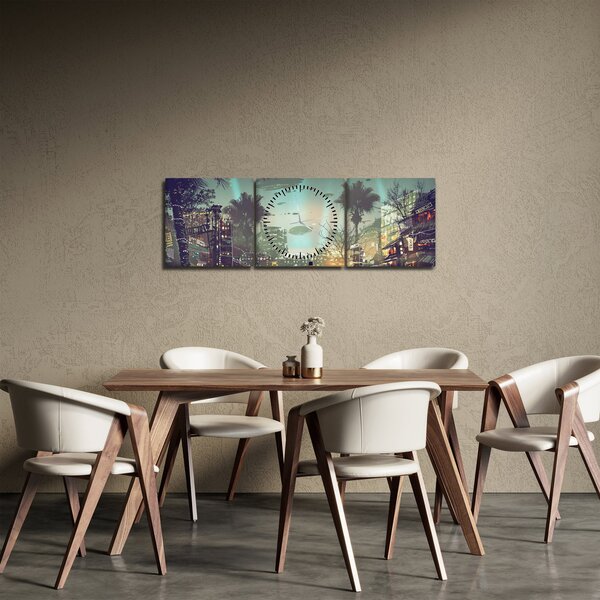 Slika - mesto v prihodnosti (sa satom) (90x30 cm)