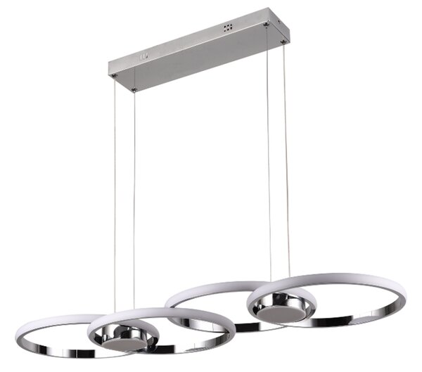 23036 VISEĆA SVJETILJKA LED 65W VISILICA SREBRNA RING OBRUČ