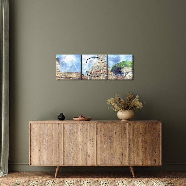 Slika - Cerkev Santa Maria di Loreto, Rim, Italija (sa satom) (90x30 cm)