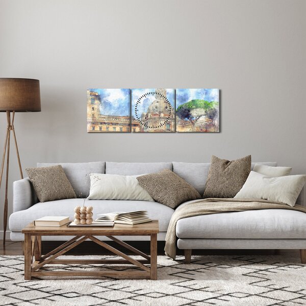 Slika - Cerkev Santa Maria di Loreto, Rim, Italija (sa satom) (90x30 cm)