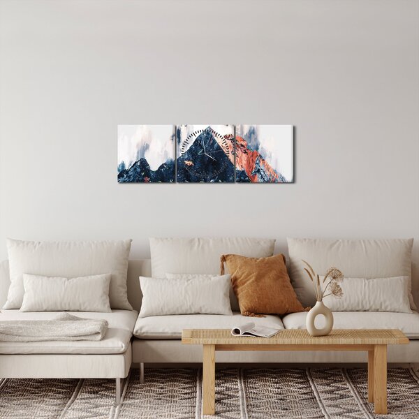 Slika - Abstraktna gora (sa satom) (90x30 cm)