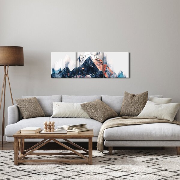 Slika - Abstraktna gora (sa satom) (90x30 cm)