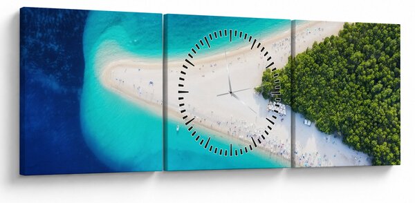 Slika - Ostrvo Hvar, Hrvaška (sa satom) (90x30 cm)