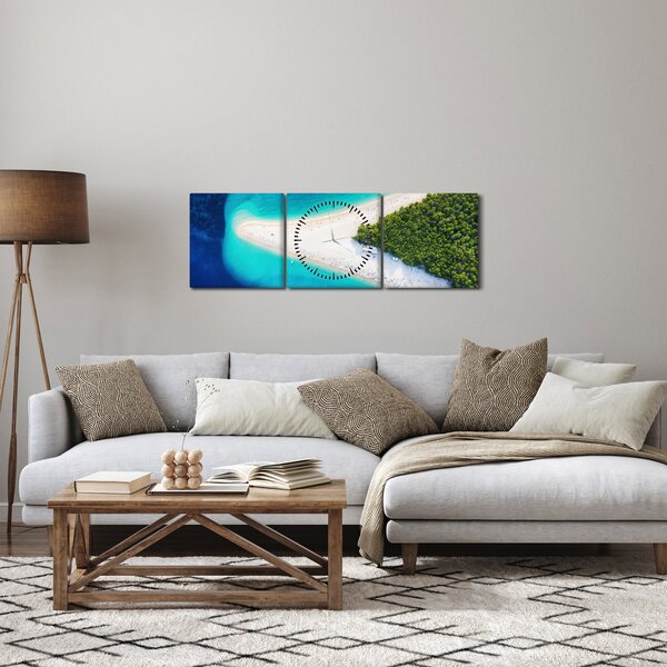 Slika - Ostrvo Hvar, Hrvaška (sa satom) (90x30 cm)