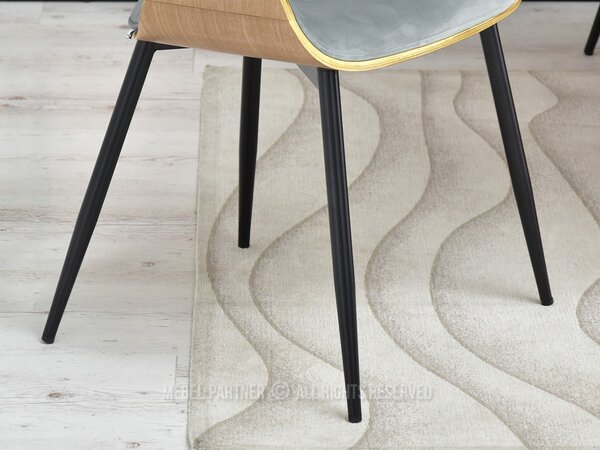 Stolica Rolf K (hrast sivi + crna)