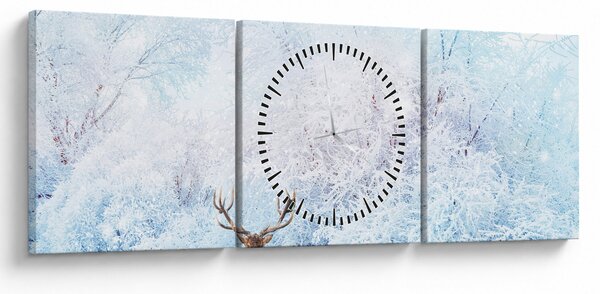 Slika veličastnega jelena (sa satom) (90x30 cm)