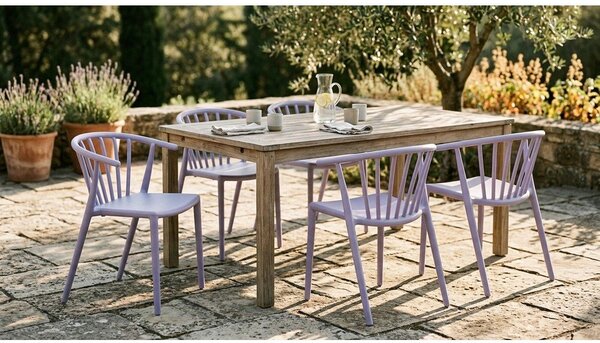 Plastična vrtna stolica u boji lavande Capri – Bonami Essentials