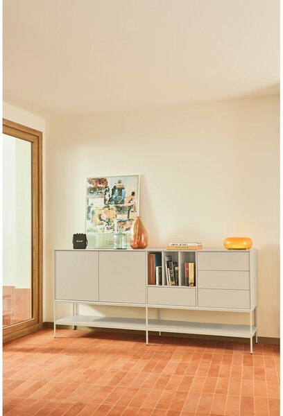 Crna komoda 220x98x45 cm Platt – Teulat