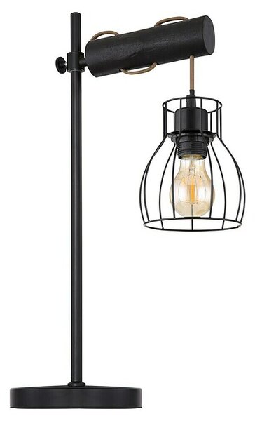 Globo Mina Stolna svjetiljka Mina (40 W, D x Š x V: 33 x 18 x 55 cm, Crna, E27)