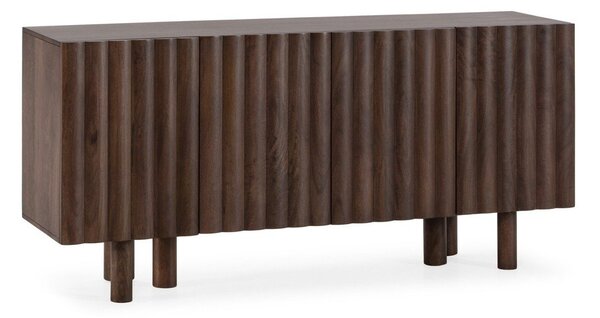 Smeđa komoda od masivnog manga 160x80x40 cm Tamira – MOME