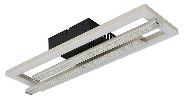 Globo LED stropna svjetiljka Highway (24 W, D x Š x V: 40 x 37,5 x 6,3 cm, Crna, Srebrna, Topla bijela)