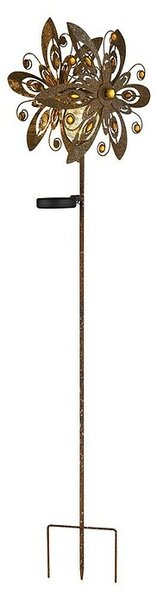 Globo Dekorativna solarna svjetiljka (0,02 W, D x Š x V: 320 x 175 x 1.240 mm, Roza, IP44)