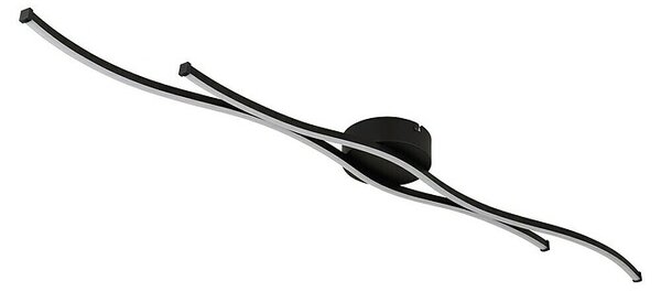Globo LED stropna svjetiljka Boyd (30 W, D x Š x V: 1.104 x 130 x 56 mm, Crna, Topla bijela)