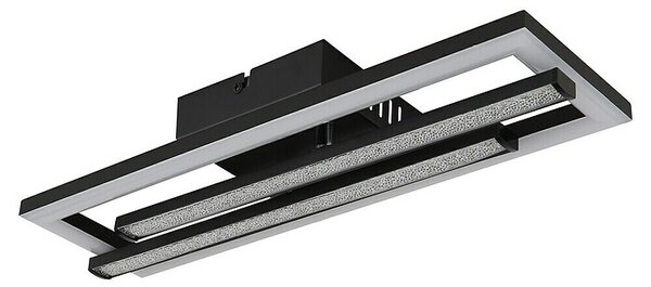 Globo LED stropna svjetiljka Highway (24 W, D x Š x V: 40 x 37,5 x 6,3 cm, Crna, Crna, Topla bijela)