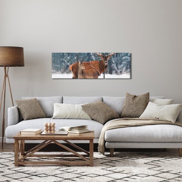 Slika jelena s srno (sa satom) (90x30 cm)