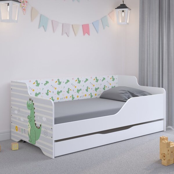 Dječji krevet sa printom zmajem iz bajke 160x80 cm