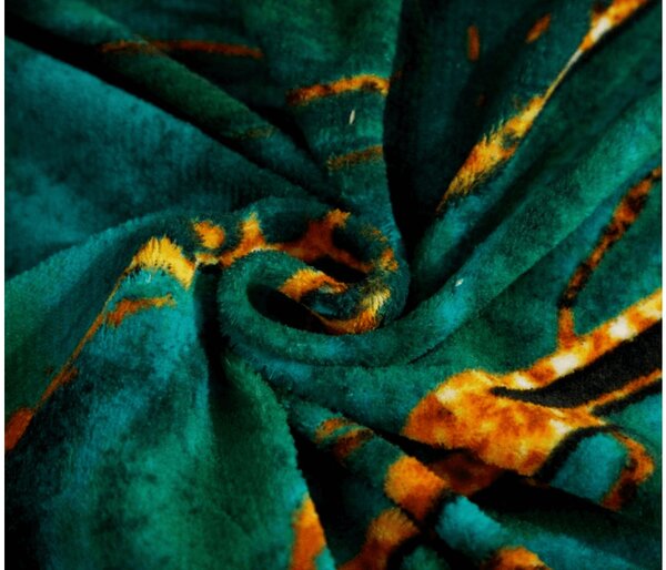 Posteljina od mikropliša TARELI tirkizna Dimenzije posteljine: 70 x 80 cm | 140 x 200 cm