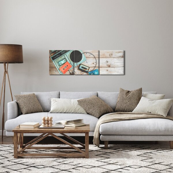 Slika - Retro radio (sa satom) (90x30 cm)