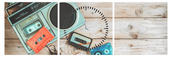 Slika - Retro radio (sa satom) (90x30 cm)