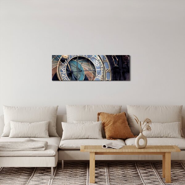Slika - Orloj, Praga (sa satom) (90x30 cm)