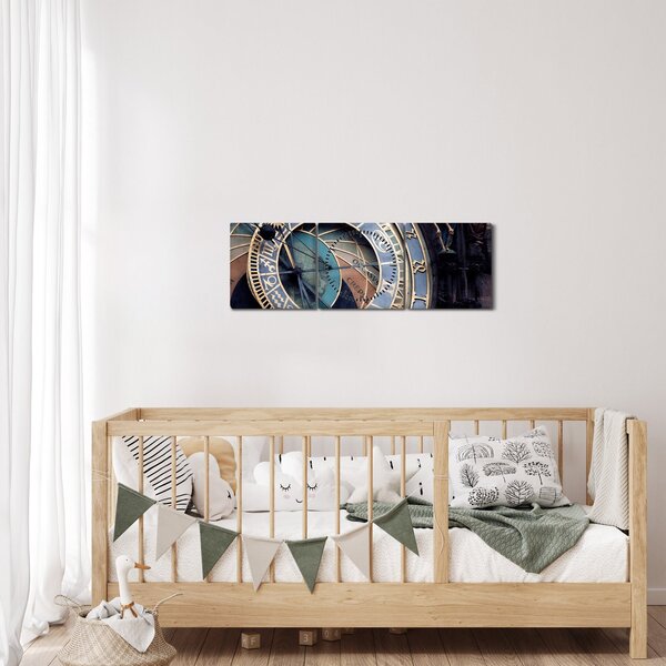Slika - Orloj, Praga (sa satom) (90x30 cm)