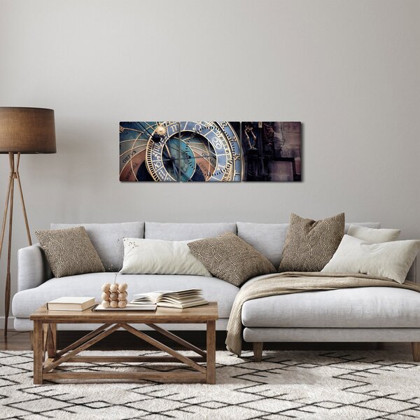 Slika - Orloj, Praga (sa satom) (90x30 cm)