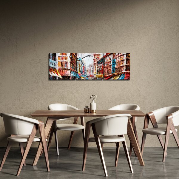 Slika - Hong Kong, oljna slika (sa satom) (90x30 cm)