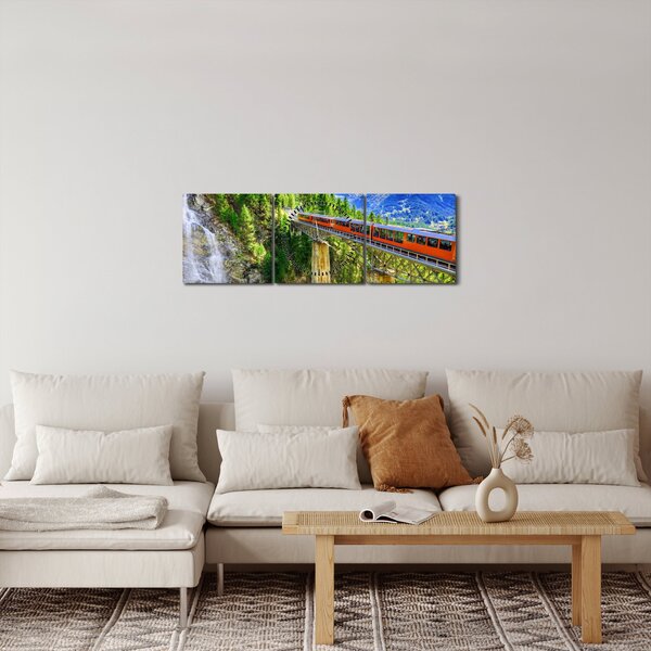 Slika - Matterhorn, Zermatt, Valais, Švica (sa satom) (90x30 cm)